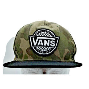 Vans Camo Hat Off the Wall Adjustable Camouflage Extreme Sport Skateboard